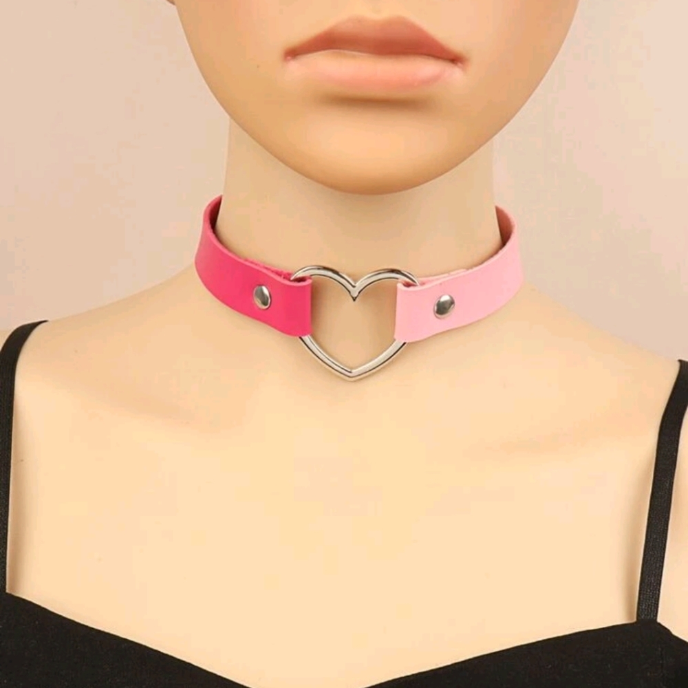 🍉5 for $25* Heart Snap Choker
